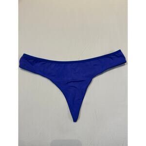 NWOT Candie’s Semi-Sheer Mesh Thong – Cobalt Blue – Size M